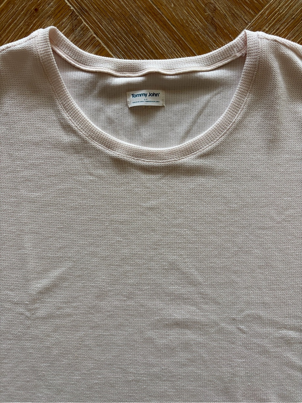 NWT Tommy John Waffle Knit Lounge Tee - Picture 2 of 7